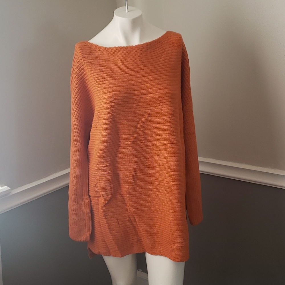 Off the shoulder oversized sweater